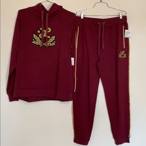 LRG clothing fleece jogger set